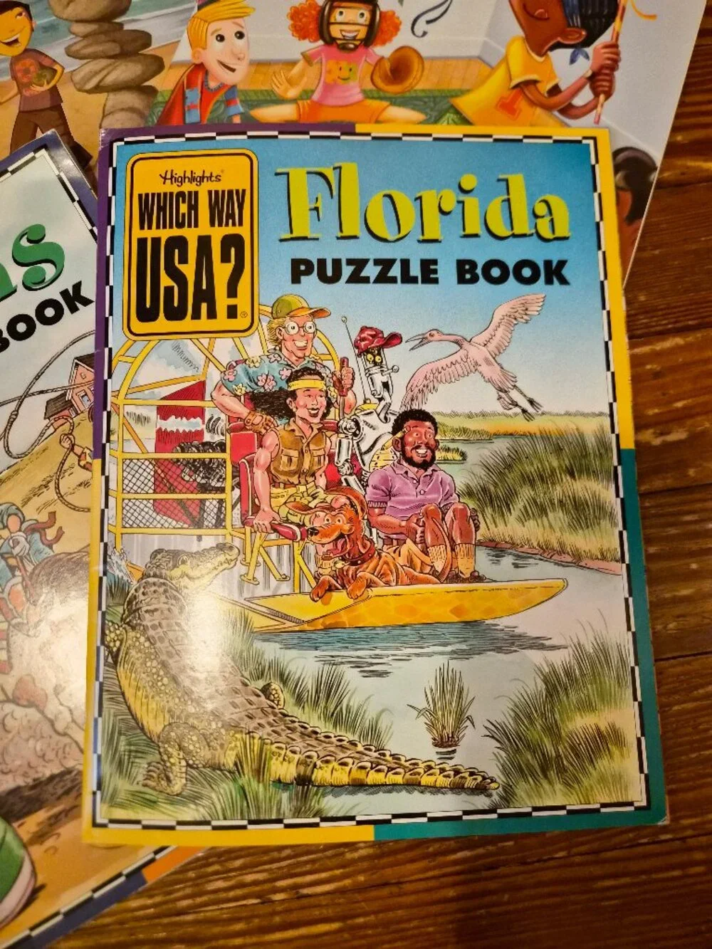 VTG 90s Highlights Puzzle Mania & Which Way USA Books Lot of 5 Unused Deadstock